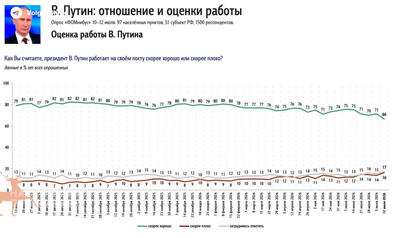 ФОМ и ВЦИОМ отмечают заметное снижение уровня одобрения президента: топливный кризис — пустые АЗС и рост цен на бензин — стал главным фактором недовольства россиян.