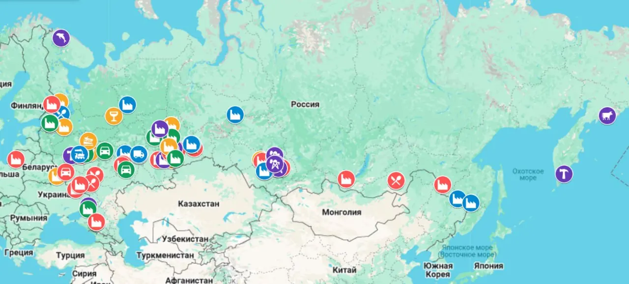 Интерактивная карта фиксирует случаи остановки заводов, задержки зарплат и массовые сокращения — в 2026 году число проблемных предприятий превысило показатели 2025-го, охватив регионы от Калининграда до Камчатки.