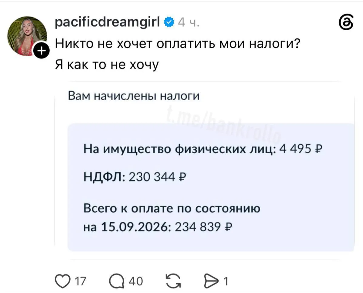 Госуслуги уведомляют россиян о налогах на недвижимость, транспорт и доходы по вкладам, что вызывает волну обсуждений.